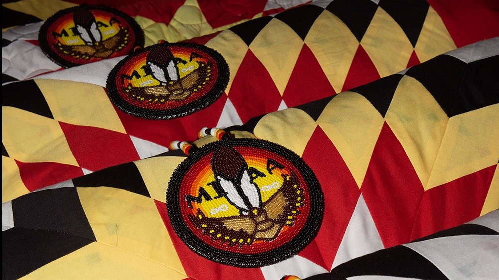 MIYAA medals and blankets prior to presentation at the 2022 awards ceremony.